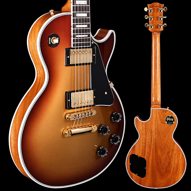 

Электрогитара Gibson Les Paul Custom, Viceroy Goldburst w Natural Back Gloss 9lbs 15.3oz