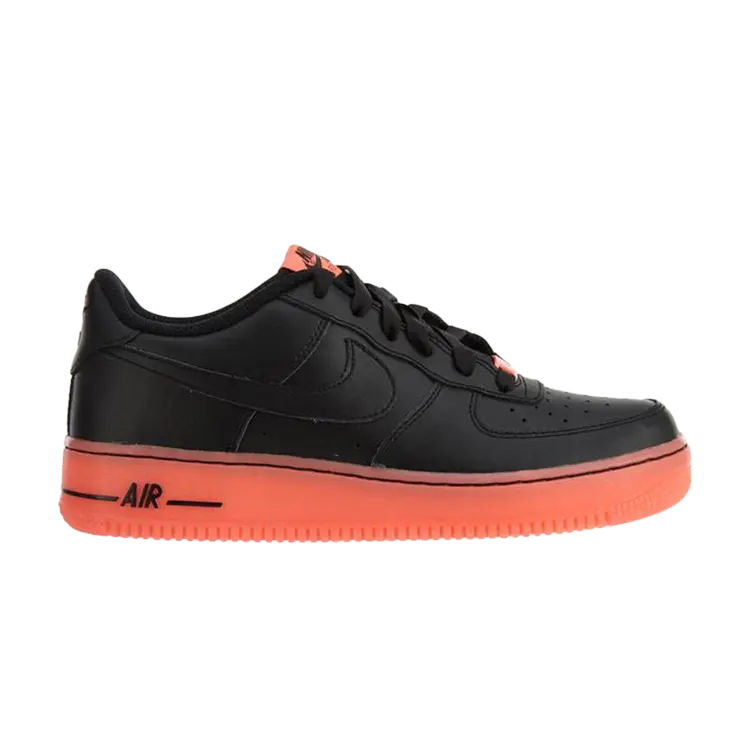 

Кроссовки Nike Air Force 1 Premium GS 'Black Hot Lava', черный