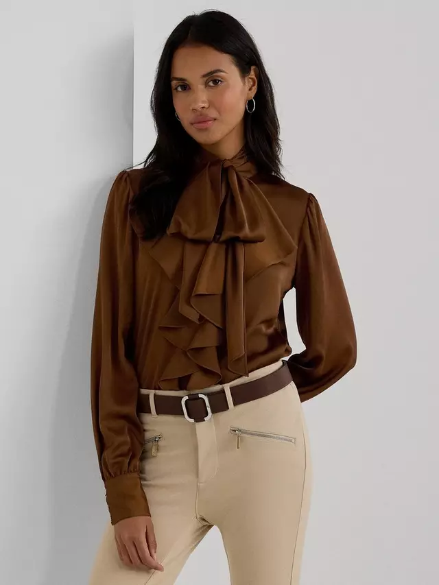 

Топ Ralph Lauren Lauren Ralph Lauren Domilia Ruffle Tie