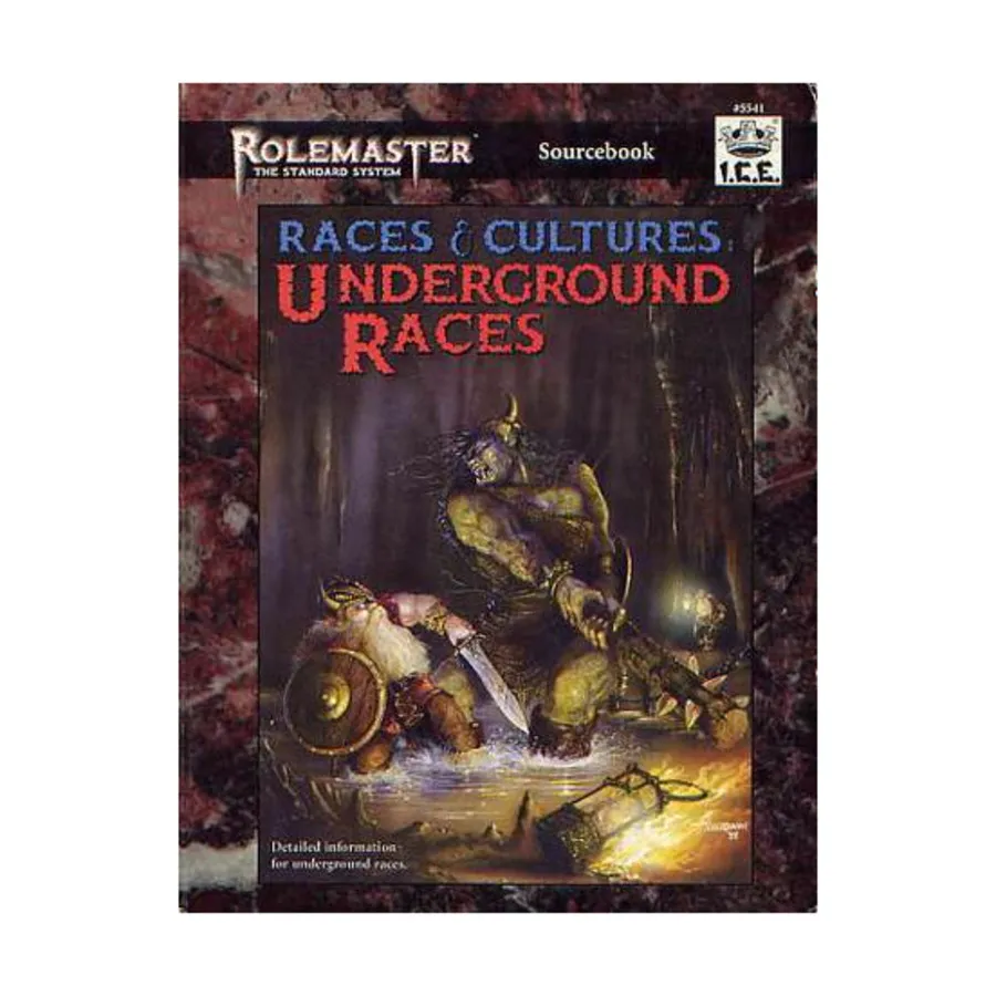 

Underground Races, Rolemaster Standard System (3rd Edition), мягкая обложка