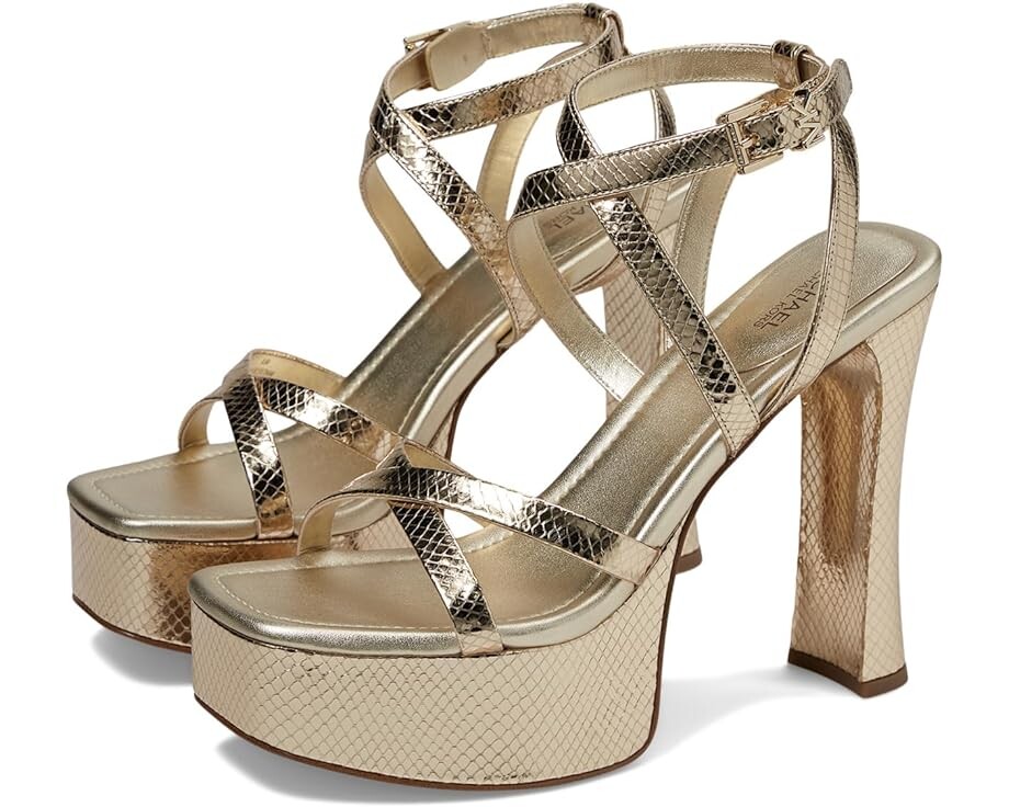 

Туфли Michael Kors Paola Platform Sandal, цвет Pale Gold