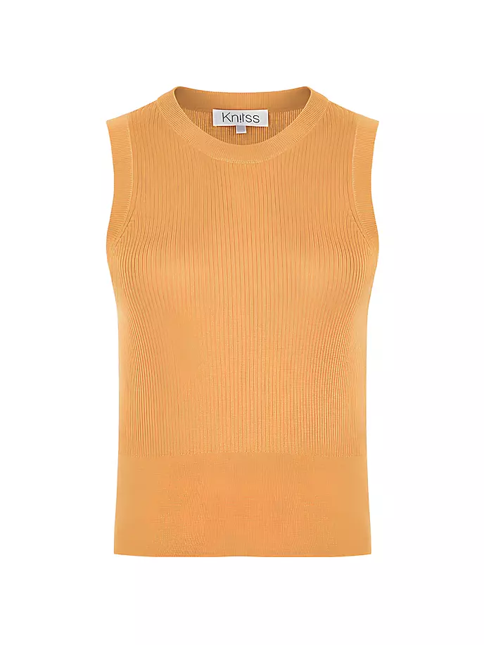 

Майка Kelly из смесовой шерсти Knitss, абрикос
