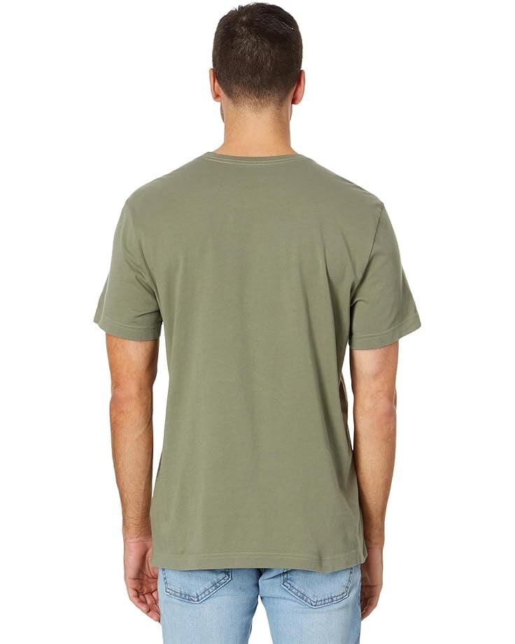 

Футболка Life is Good LIG Wordmark Stack Camo Short Sleeve Crusher-Lite Tee, цвет Moss Green