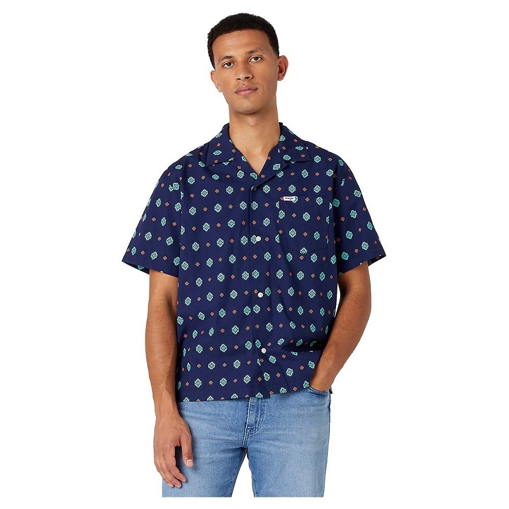 

Рубашка с длинным рукавом Wrangler 1 Pocket Resort Relaxed Fit, синий