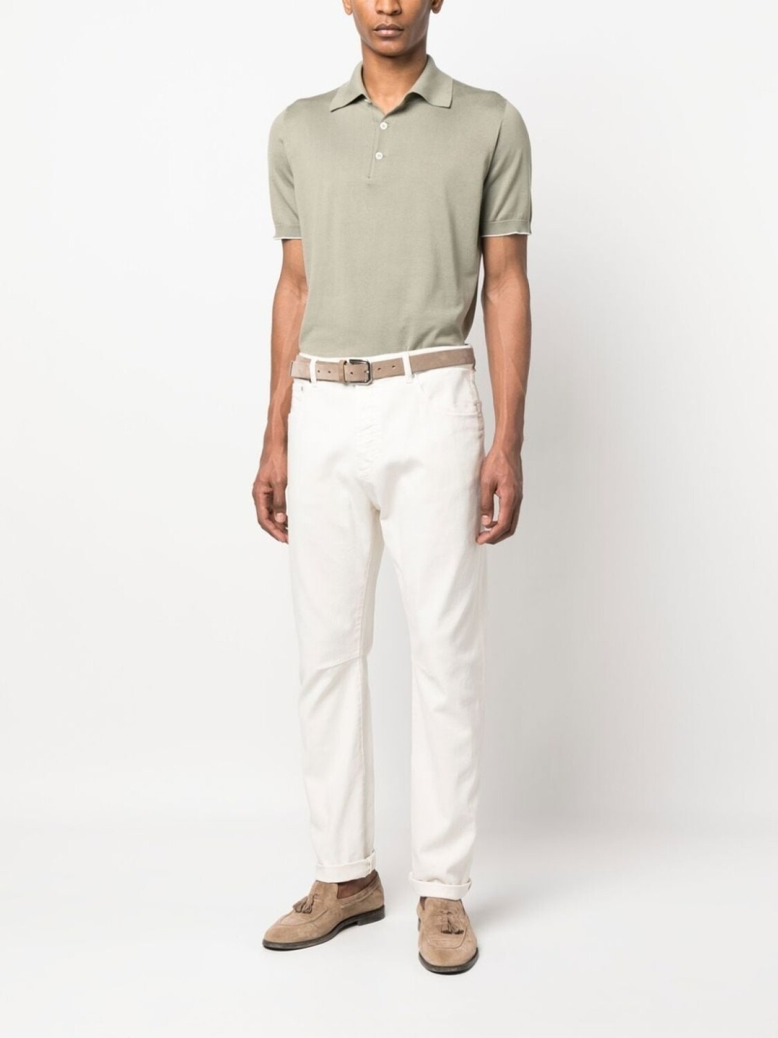 

Brunello Cucinelli джинсы прямого кроя, белый