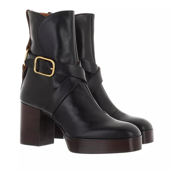 

Сапоги izzie ankle boots nappa leather Chloé, черный
