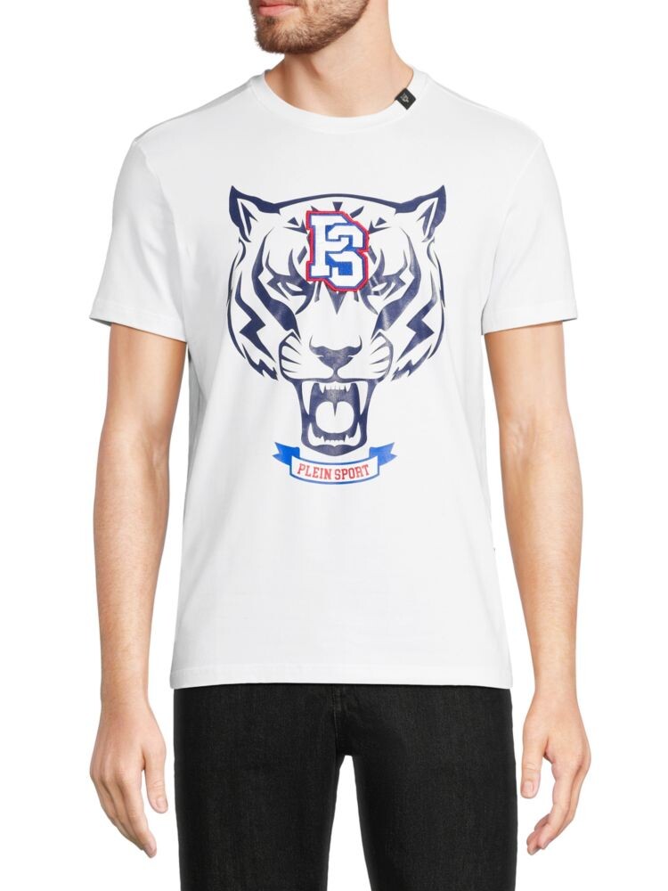 

Футболка с логотипом Tiger Plein Sport, белый