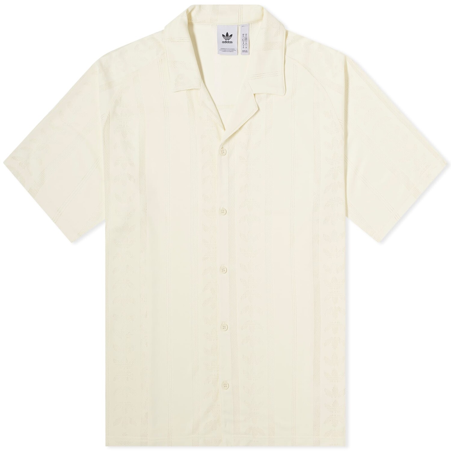 

Рубашка с коротким рукавом Adidas Fashion Short Sleeve Shirt, цвет Ivory