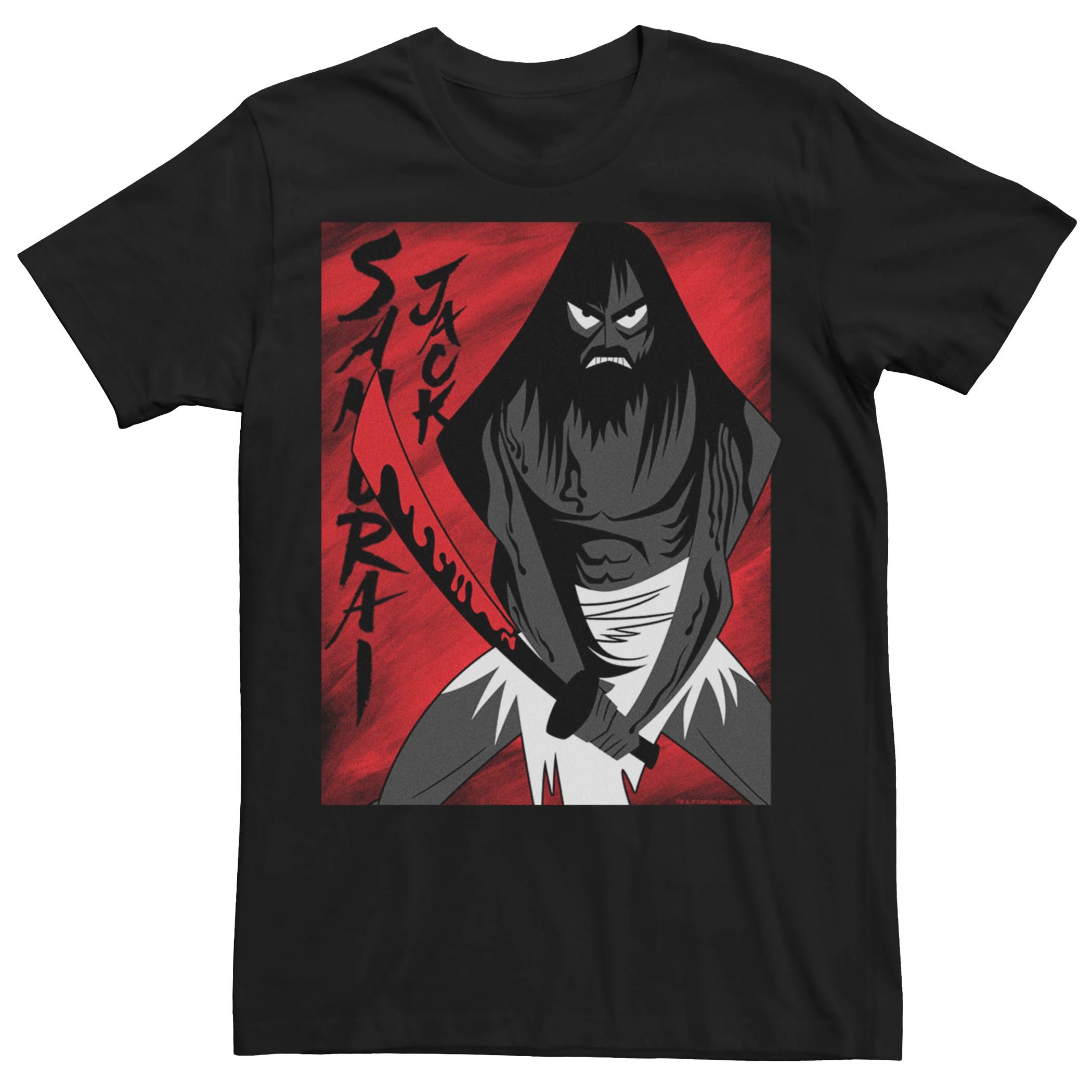 Мужская футболка Cartoon Network Samurai Jack Seeing Red Tee Licensed Character