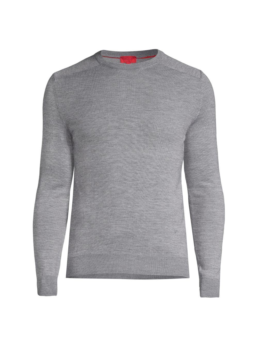 цена Легкий свитер с круглым вырезом из смесовой шерсти Isaia, серый