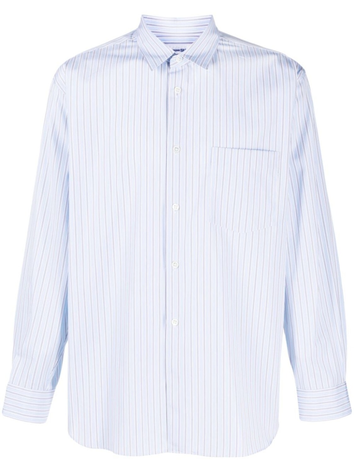 

Comme Des Garçons Shirt полосатая рубашка с длинными рукавами, синий