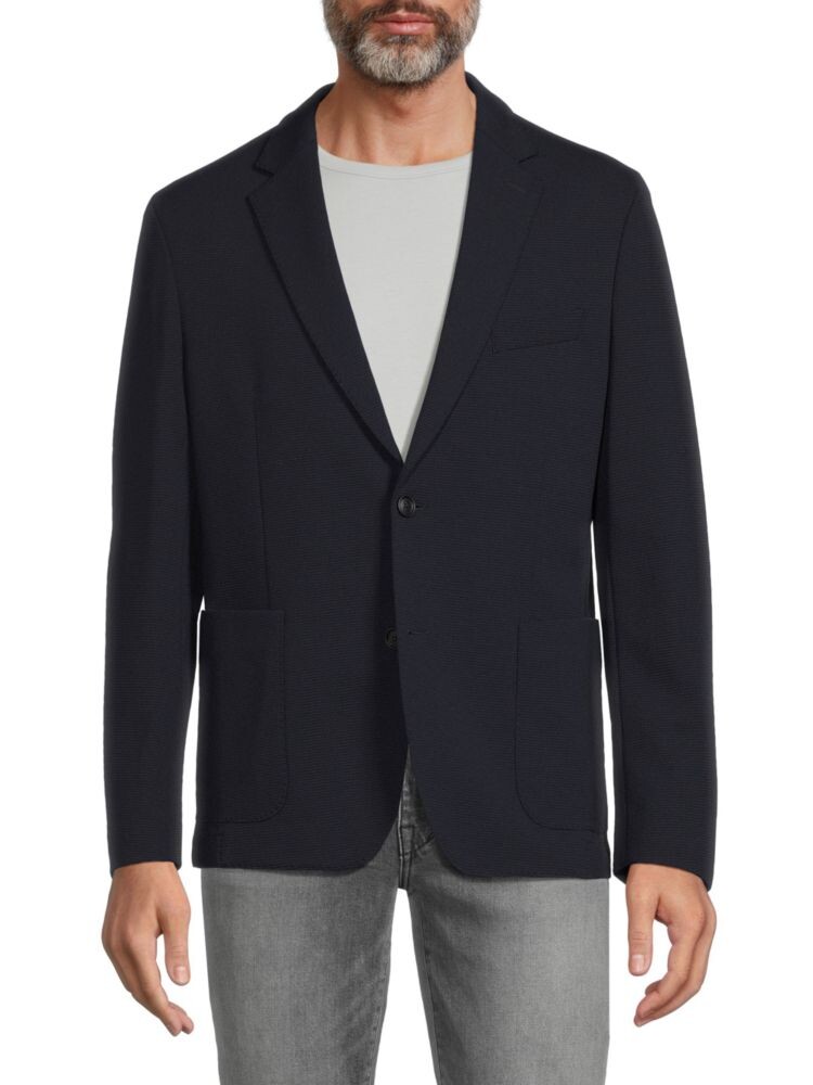 

Однотонное спортивное пальто Slim Fit Boss, темно-синий