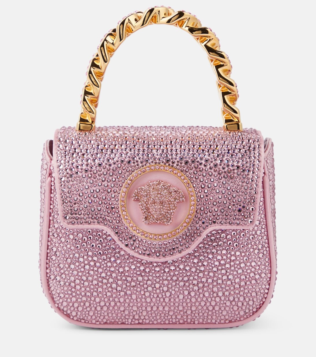 

Мини-сумка-тоут la medusa с декором Versace, розовый