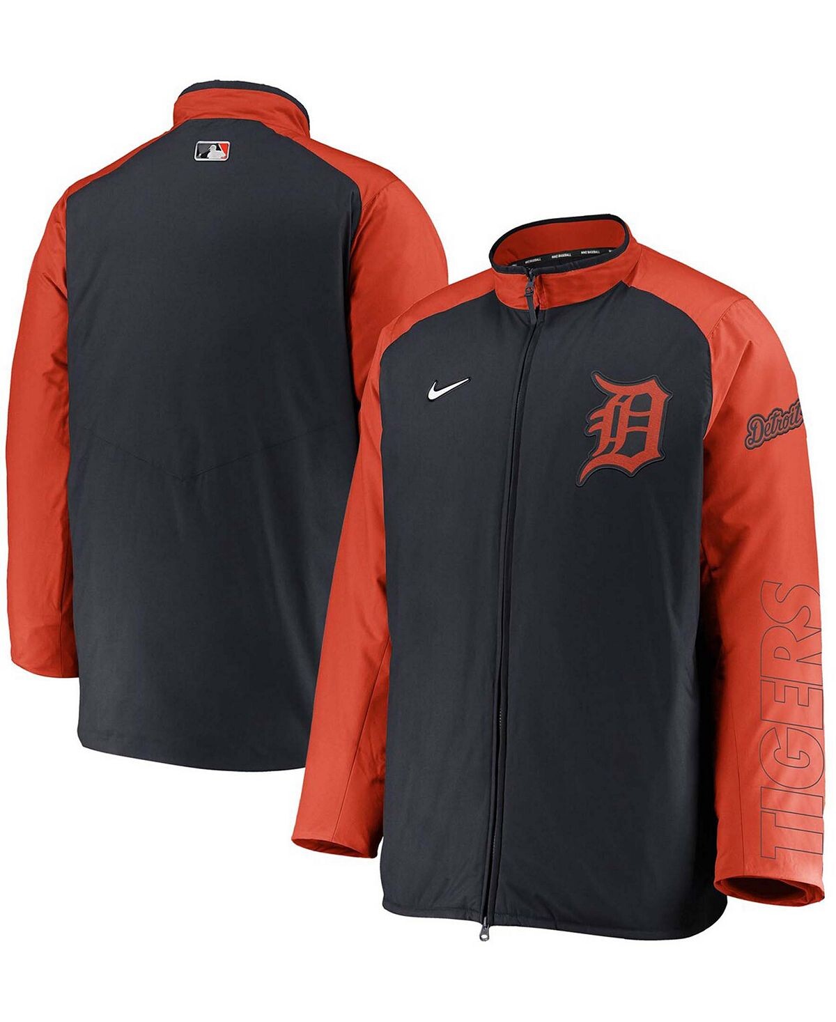 

Мужская темно-оранжевая куртка Dugout с молнией во всю длину Detroit Tigers Authentic Collection Nike