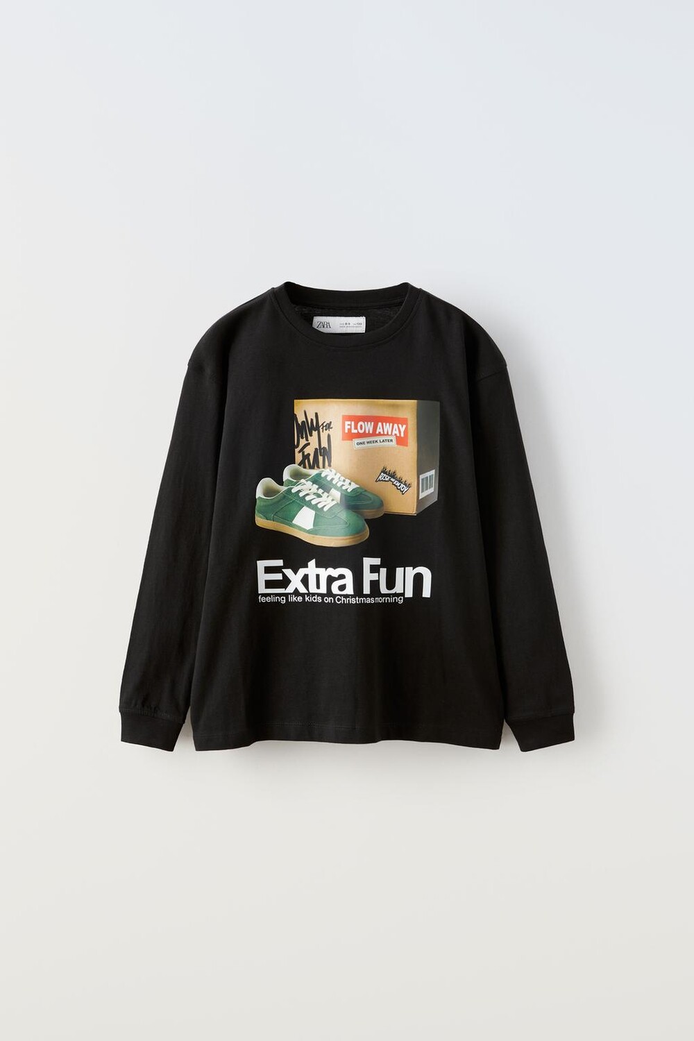 

Тапочки футболка ZARA, черный
