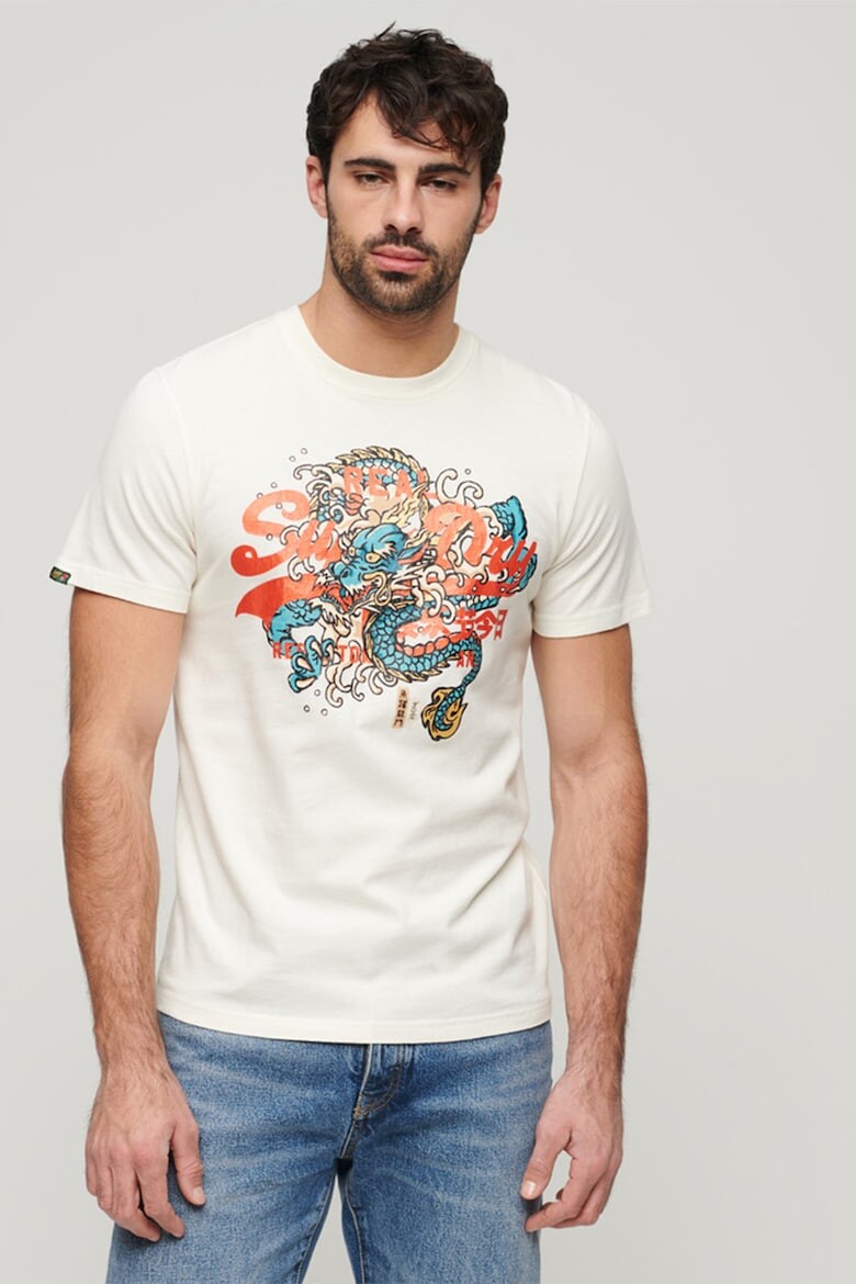 

Свободная хлопковая футболка Tokyo Superdry, красный