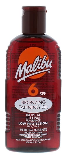масло для загара spf6 israelik suncare oil 100 мл Бронзирующее масло для загара SPF6, 200 мл Malibu, Dry Oil Spray