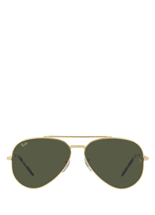 

Золотые солнцезащитные очки унисекс в форме капли Ray-Ban