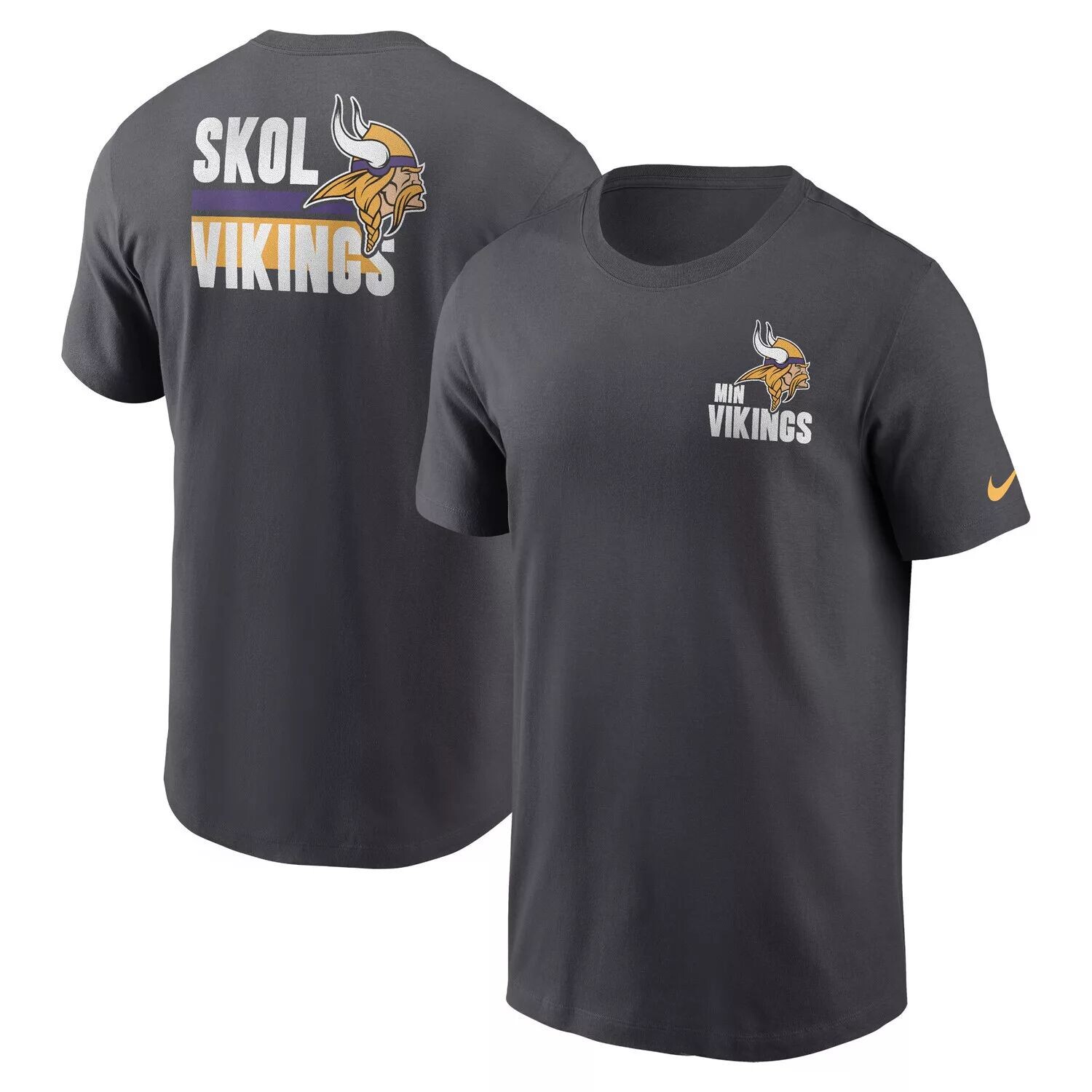 

Мужская футболка Nike Anthracite Minnesota Vikings Blitz Essential