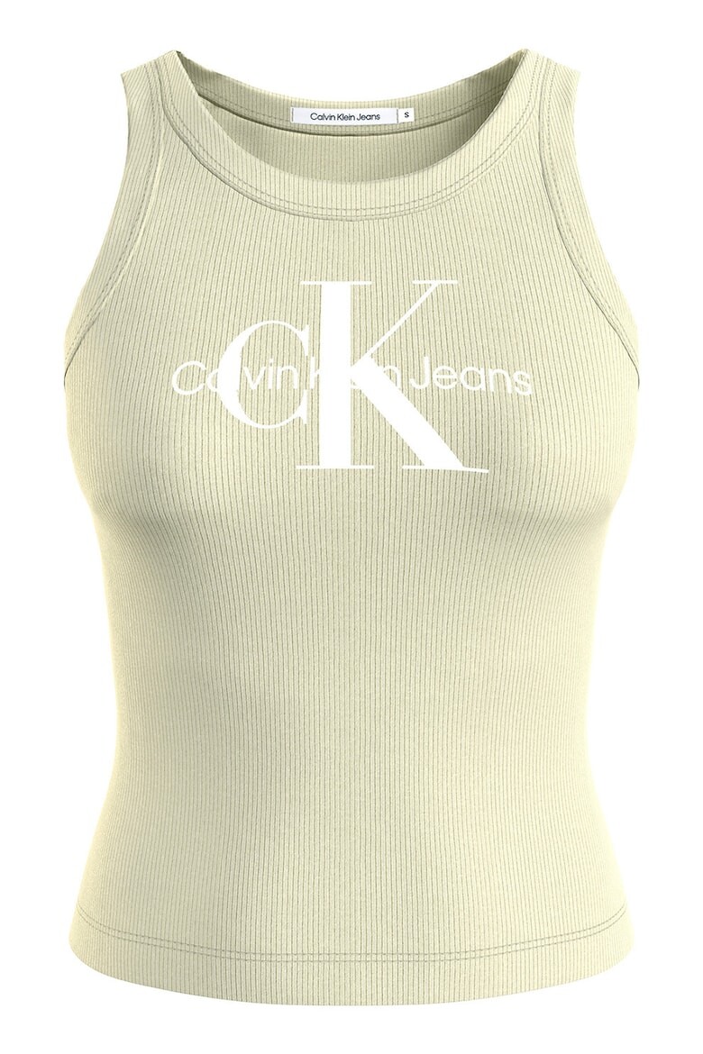 

Укороченный топ с логотипом Calvin Klein Jeans, хаки