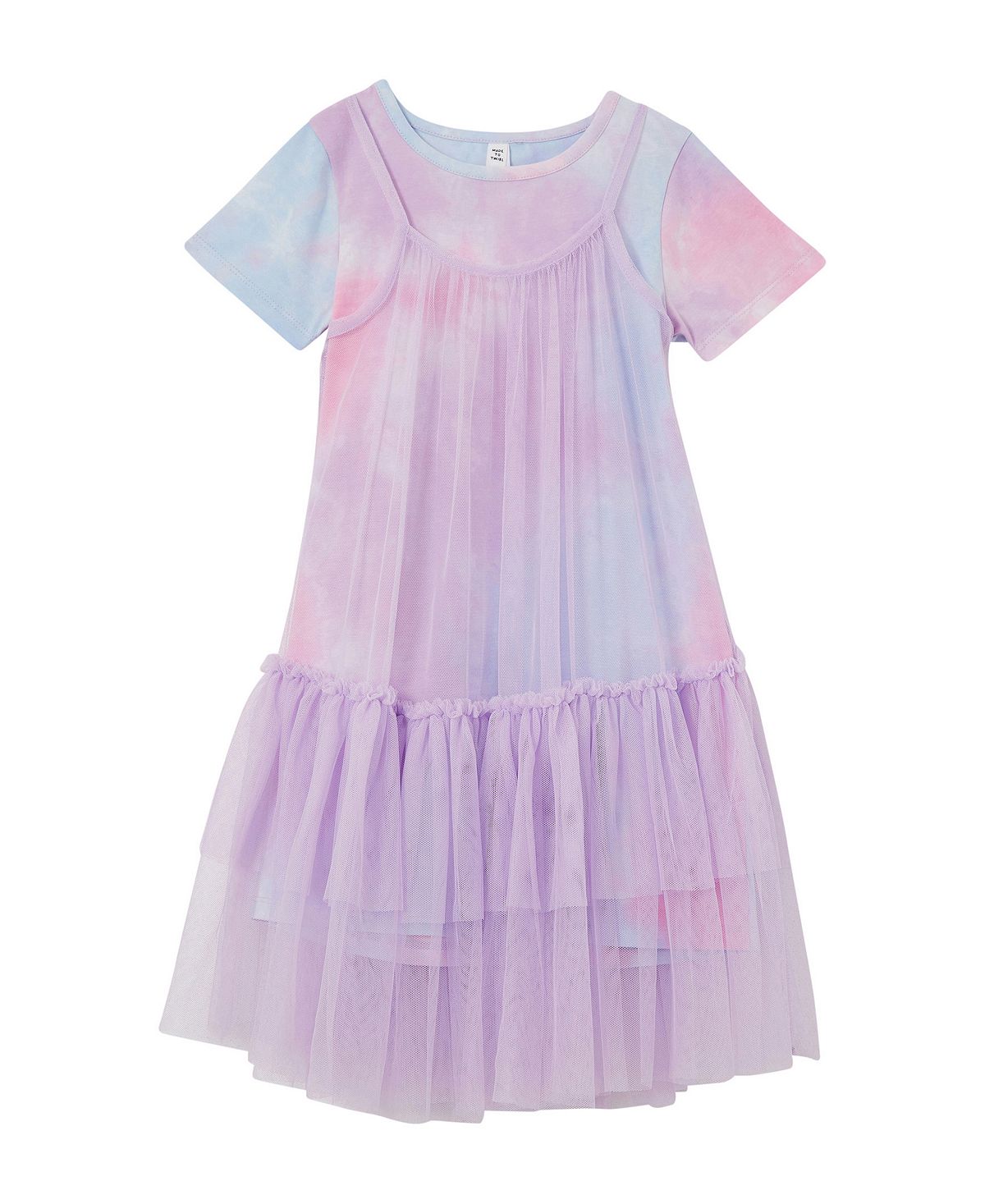 Платье и футболка Little Girls Kristen, комплект из 2 предметов COTTON ON flagicts 3x5 ft tie dye smiley rainbow flag