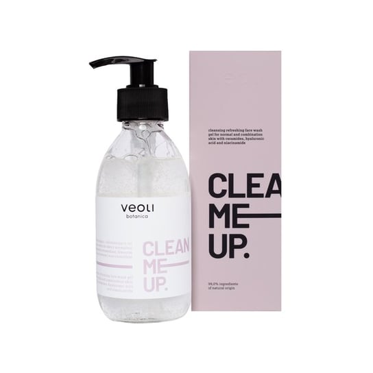 Очищающий и освежающий гель для умывания CLEAN ME UP для нормальной и комбинированной кожи, 190 мл Veoli Botanica цена и фото