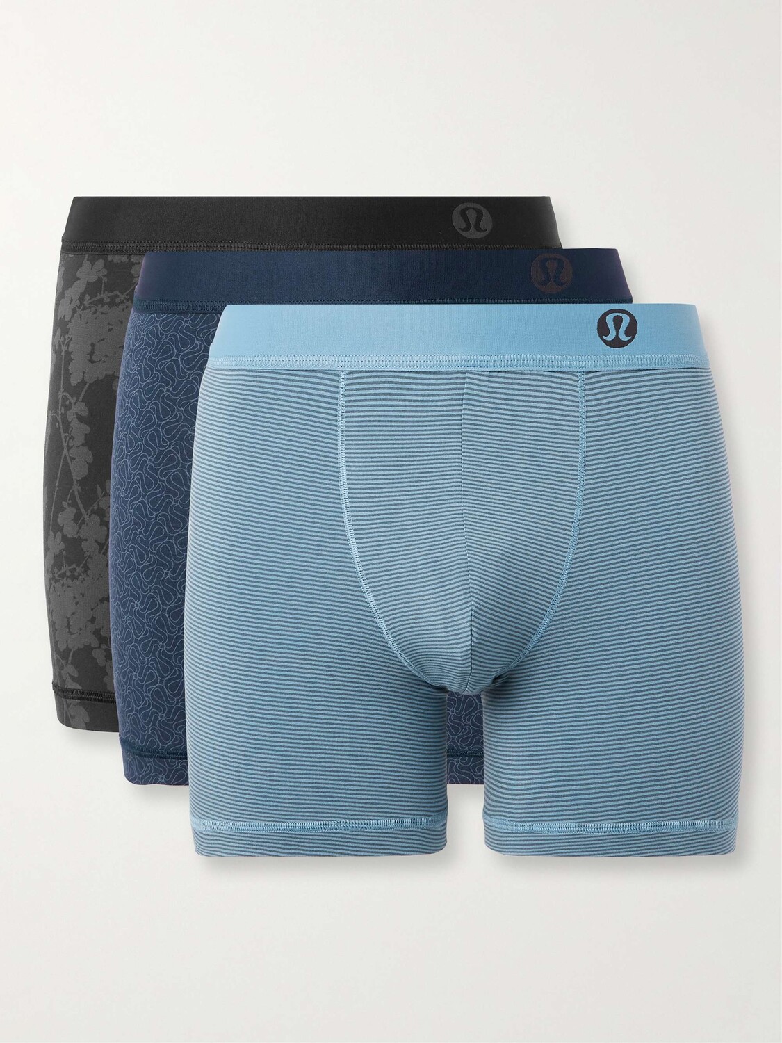 

Эластичные трусы-боксеры Always in Motion из трех пар LULULEMON, синий