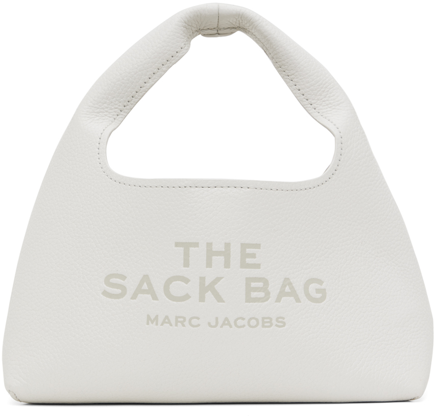 Белая сумка-тоут The Mini Sack Bag Marc Jacobs кожаная сумка тоут sack marc jacobs черный