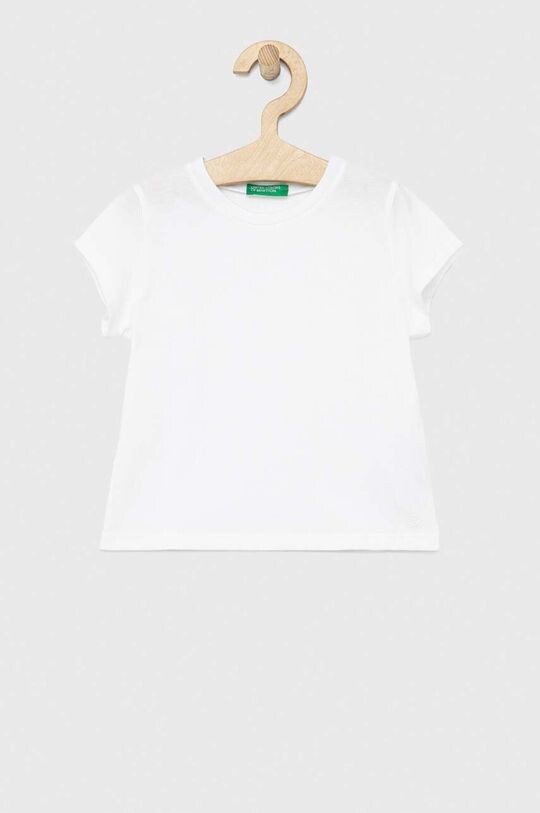 

Детская хлопковая футболка United Colors of Benetton, белый