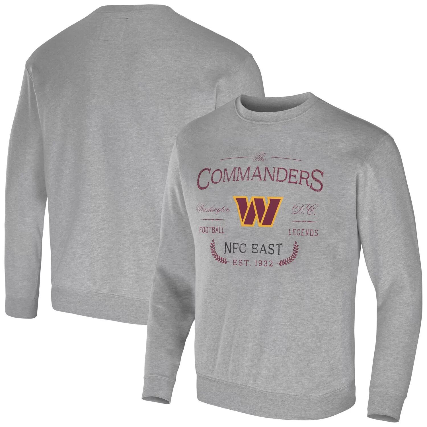 

Мужской пуловер из коллекции NFL x Darius Rucker от Fanatics Heather Grey Washington Commanders
