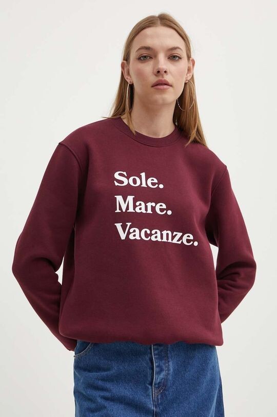 

Толстовка Sole Mare Vacanze Drivemebikini, бордовый