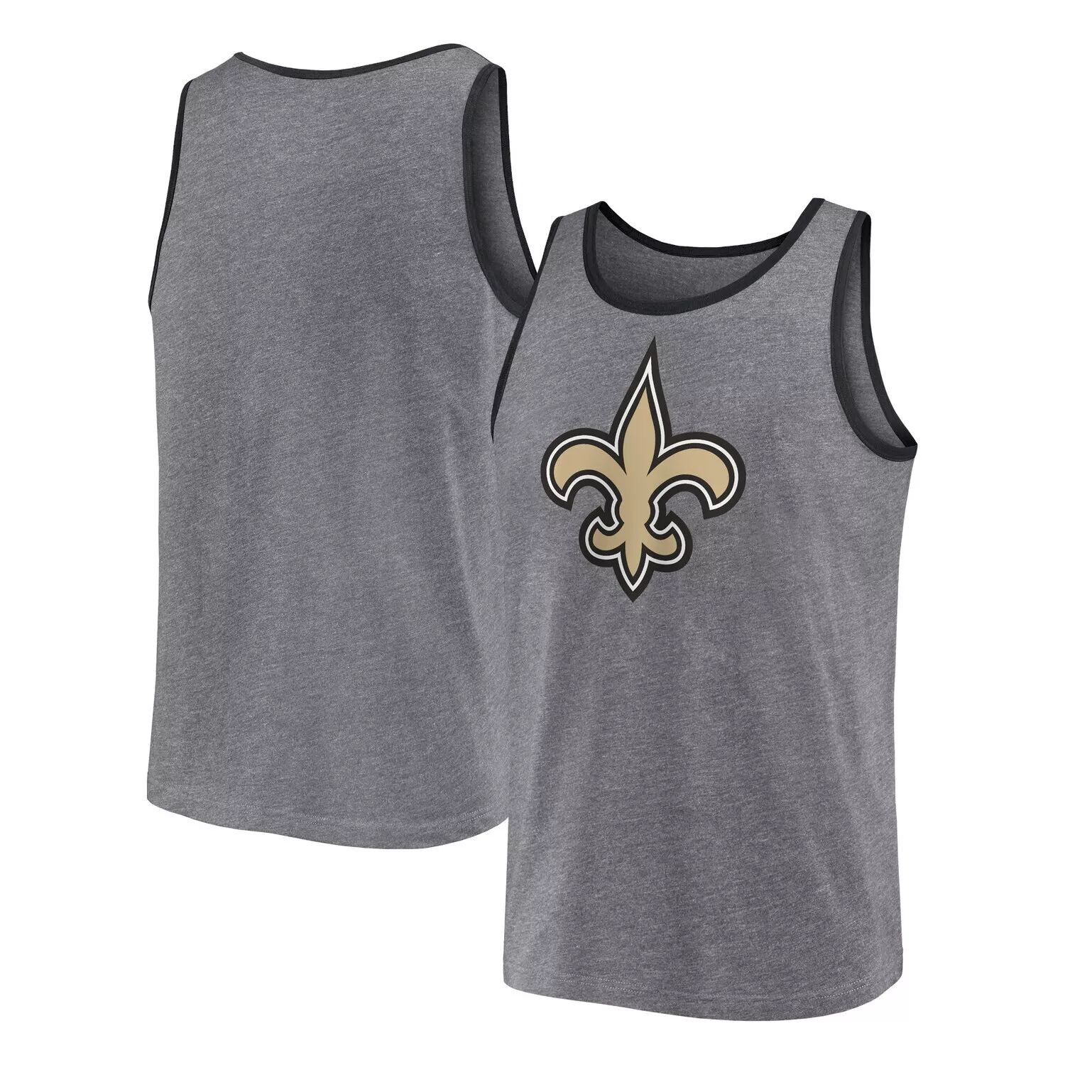 

Мужская майка Fanatics Heather Grey New Orleans Saints Primary