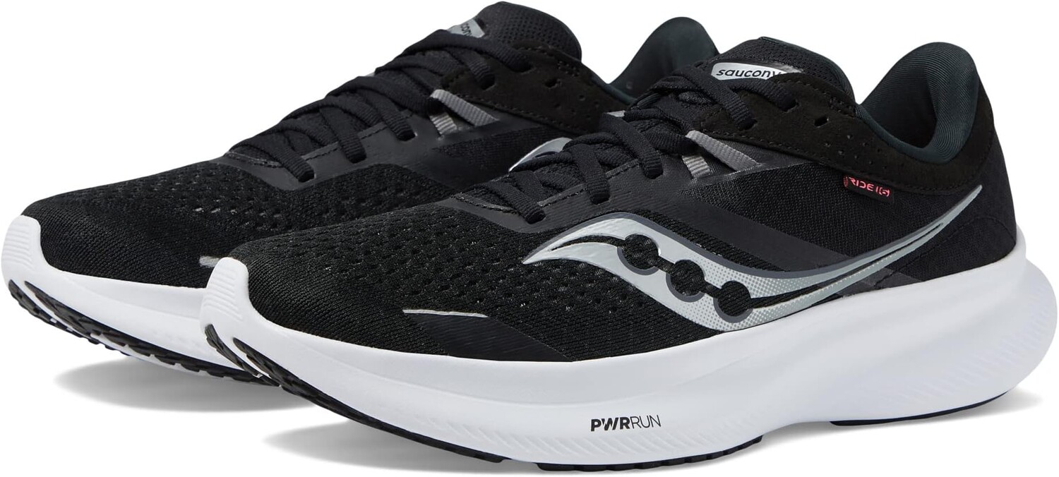 

Кроссовки Ride 16 Saucony, цвет Black/White, Черный