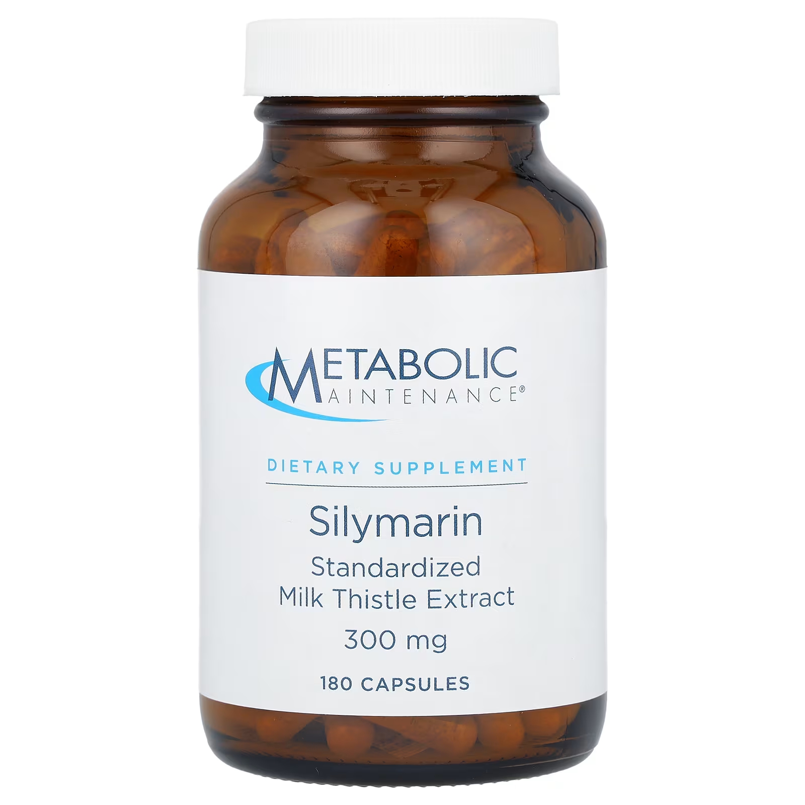 Силимарин Metabolic Maintenance 300 мг, 180 капсул metabolic maintenance calcitrate 225 мг 100 капсул