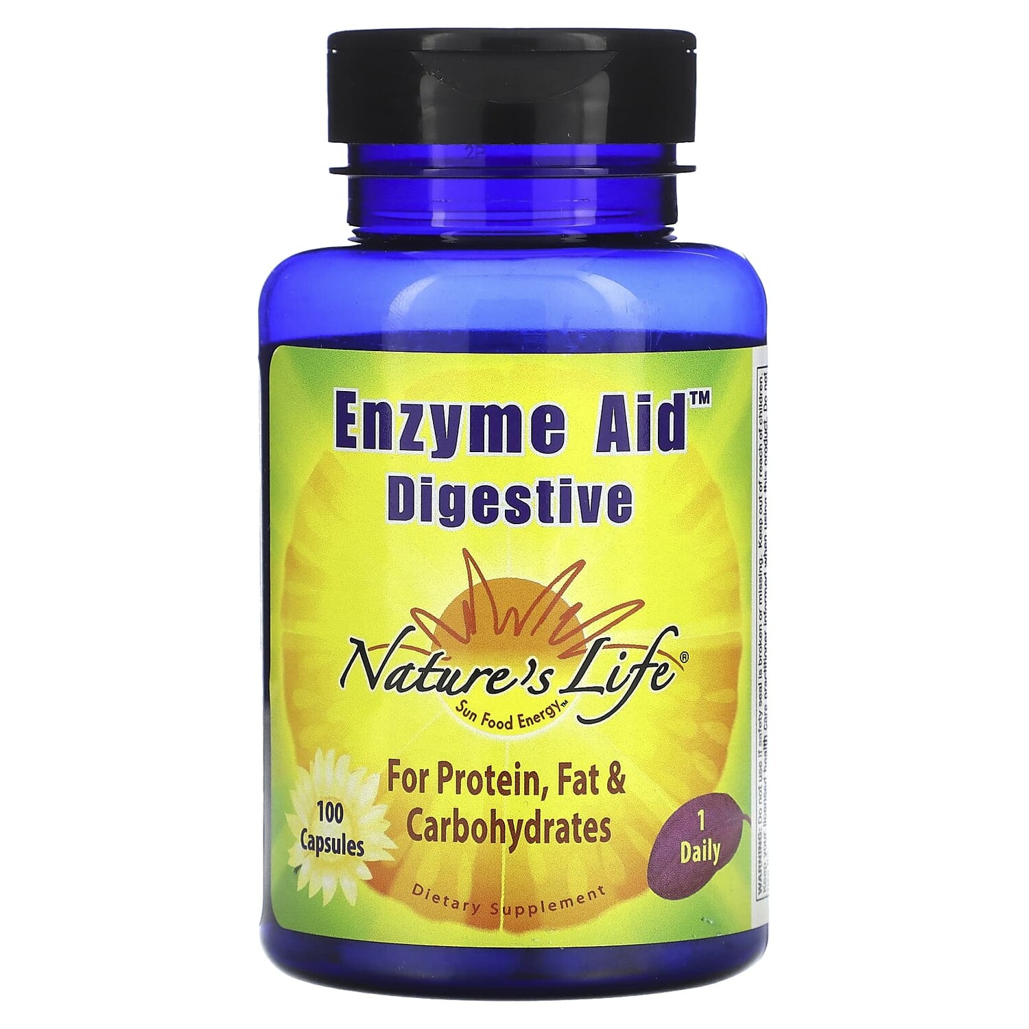 

Enzyme Aid, для пищеварительной системы, 100 капсул, Nature's Life