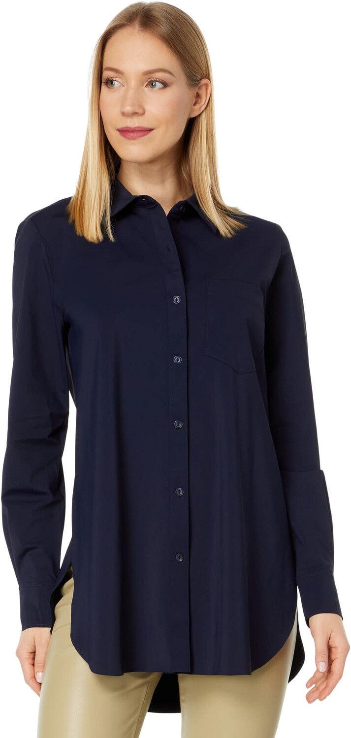 

Рубашка Schiffer Stretch Microfiber Button Down Lysse, цвет True Navy