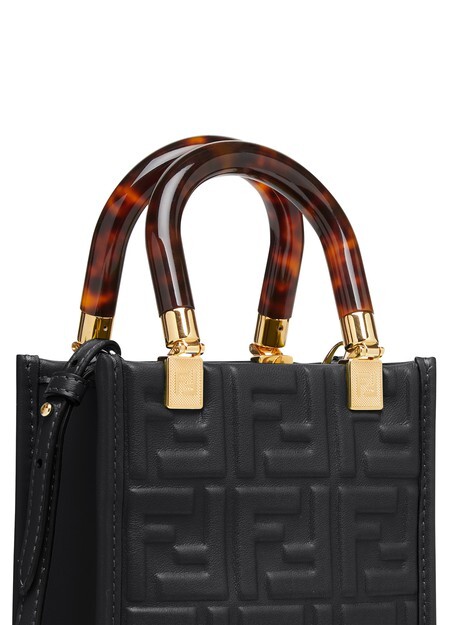 

Мини-сумка Sunshine Shopper Fendi, темно-серый