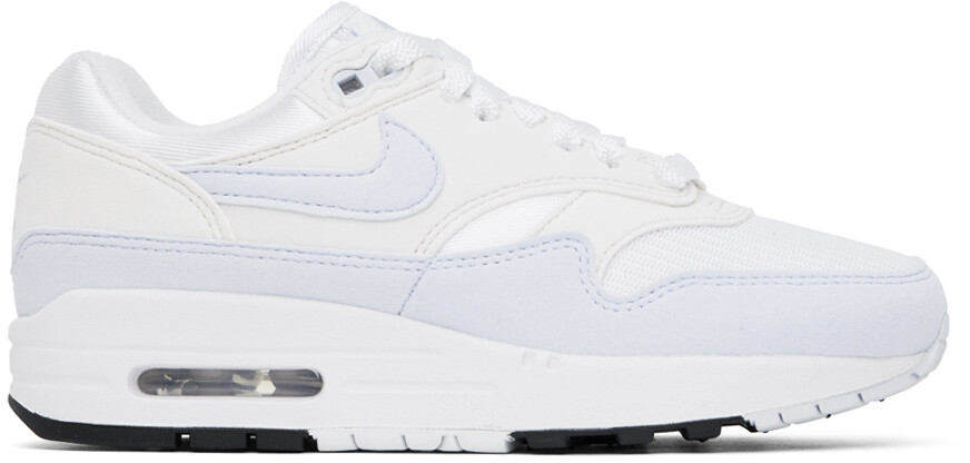 

Бело-синие кроссовки Air Max 1 Nike, цвет White/Football grey