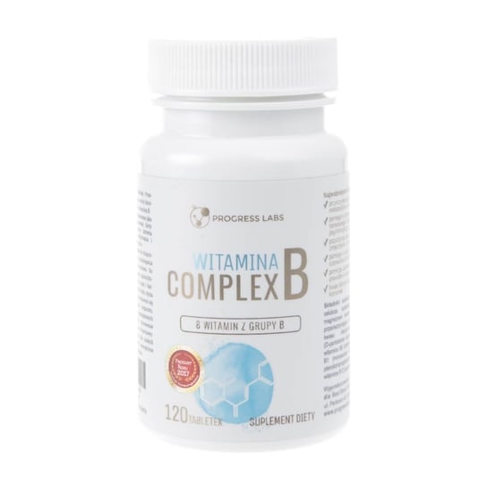 Комплекс витаминов группы B Progress Labs, 120 таблеток комплекс витаминов группы b real pharm 90 таблеток