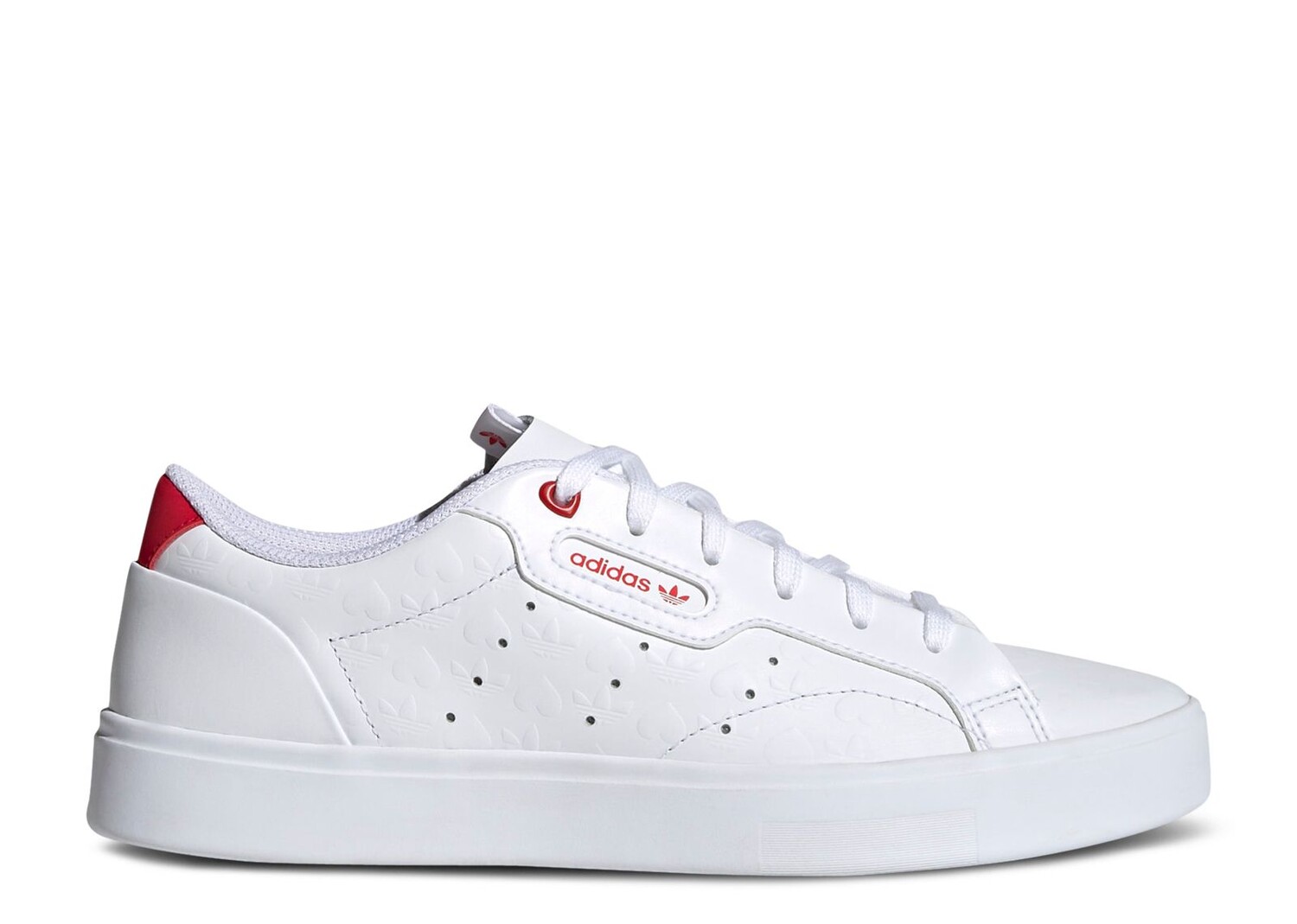 

Кроссовки adidas Wmns Sleek 'Heart Embossed - White Scarlet', белый