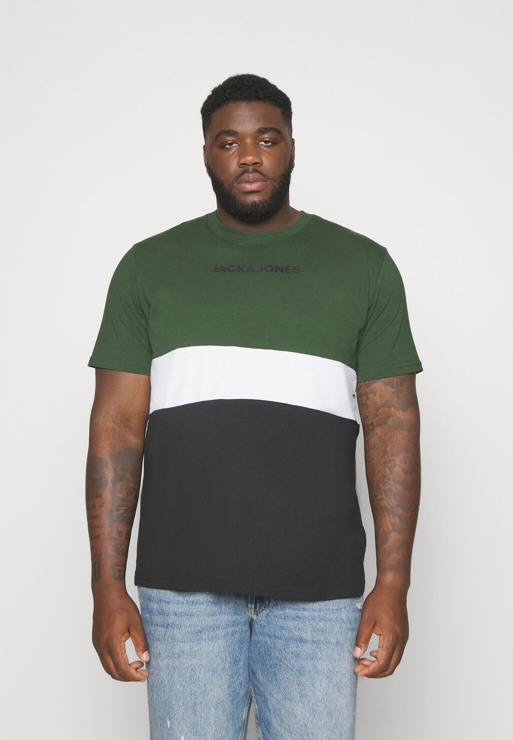 

Футболка с принтом Jack & Jones, темно-зеленый