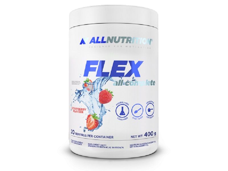Allnutrition Flex All Complete Strawberry совместная подготовка, 400 g allnutrition l carni shockпомощь для похудения 80 ml