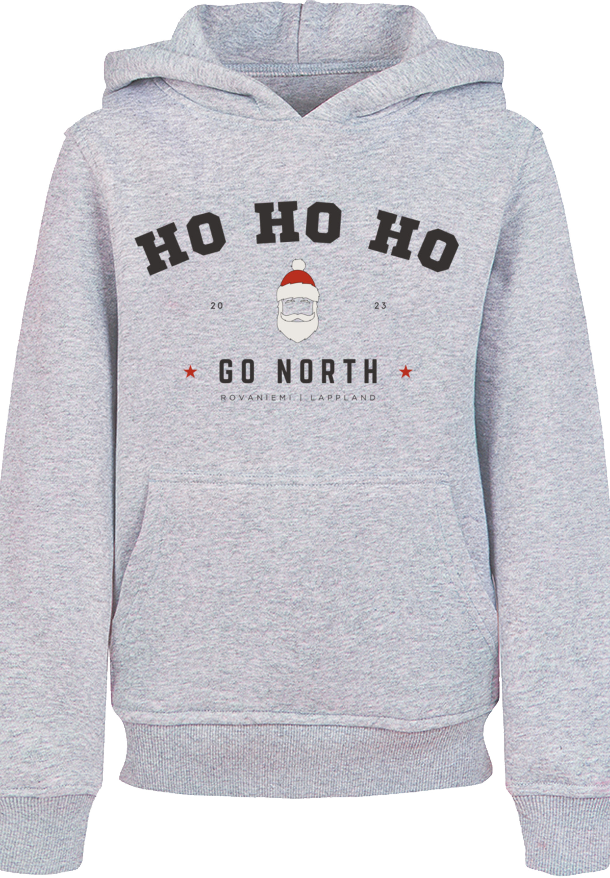 Пуловер F4NT4STIC Hoodie Ho Ho Ho Santa Claus Weihnachten, цвет grau meliert