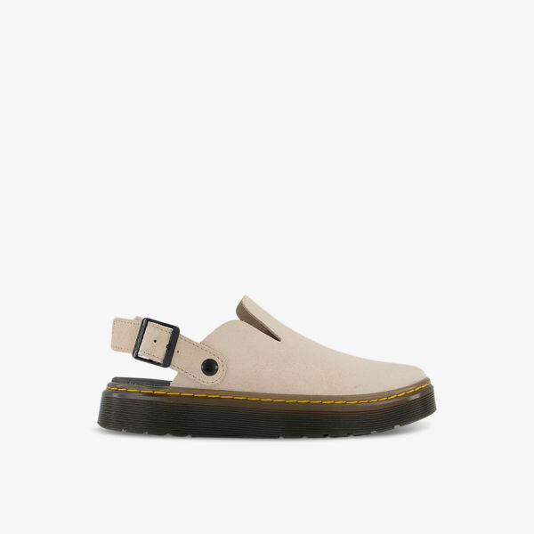

Замшевые мюли carlson с контрастной строчкой Dr. Martens, цвет warmsand