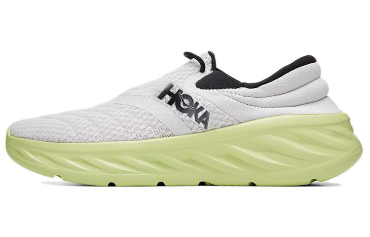 

HOKA ONE ONE ORA Recovery Lifestyle Shoes Men Low-top White/green