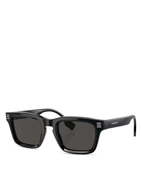 

Прямоугольные солнцезащитные очки, 51 мм Burberry, цвет Black