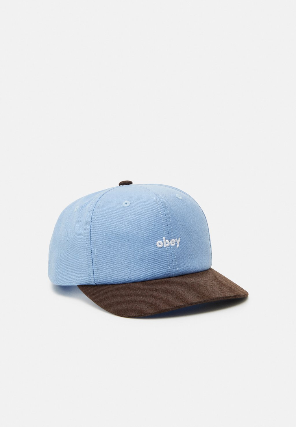 Бейсболка 2 TONE LOWERCASE 6 PANEL Obey Clothing, цвет light sky multi кепка obey pigment lowercase 6 panel coral