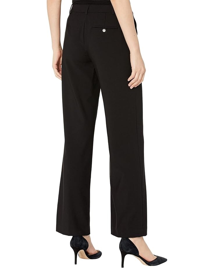 

Брюки Calvin Klein Straight Pants with Tab Waist, черный