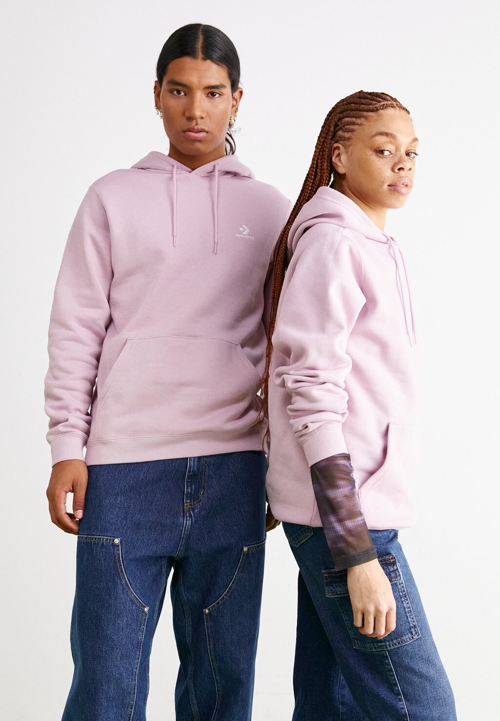 

Толстовка Converse ТОЛСТОВКА STANDARD FIT LEFT CHEST STAR UNISEX, цвет phantom violet