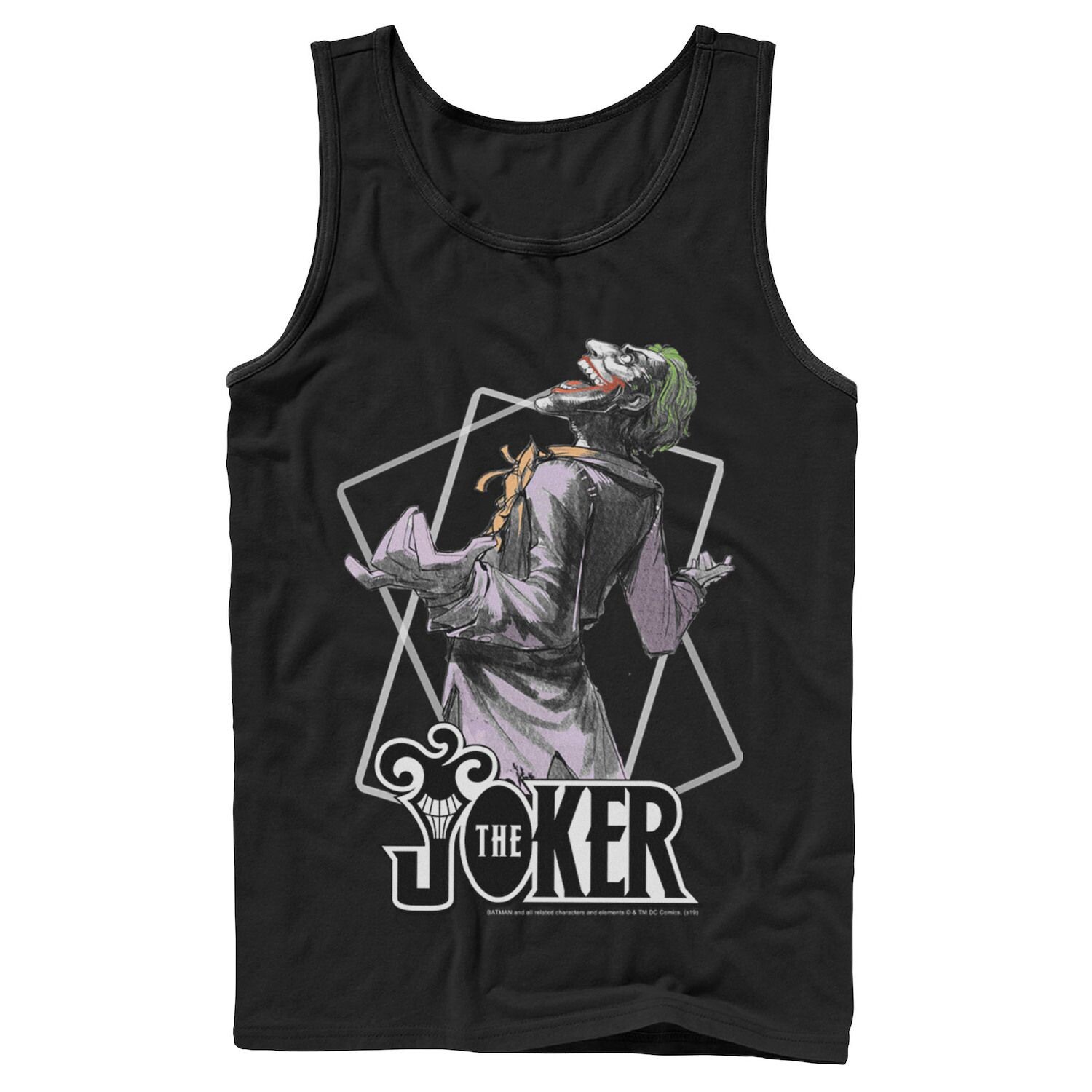 

Мужская майка DC Comics The Joker Card Outline